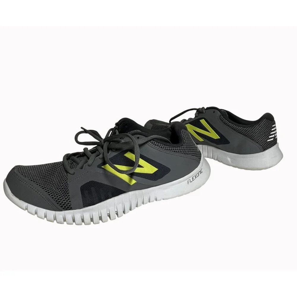 New Balance  613‎ Mens Flexonic Athletic Shoes sz 8.5 Mesh Gray Yellow MX613GF